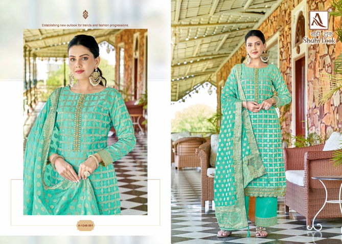 Shahi Look By Alok Suit Embroider Designer Salwar Suits